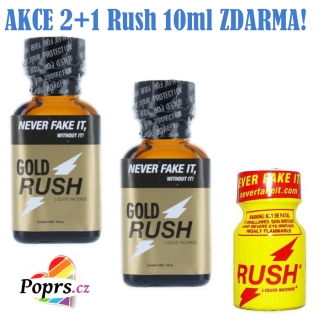 Poppers Rush Maxi Super Gold 24 ml AKCE 2+1 Zdarma