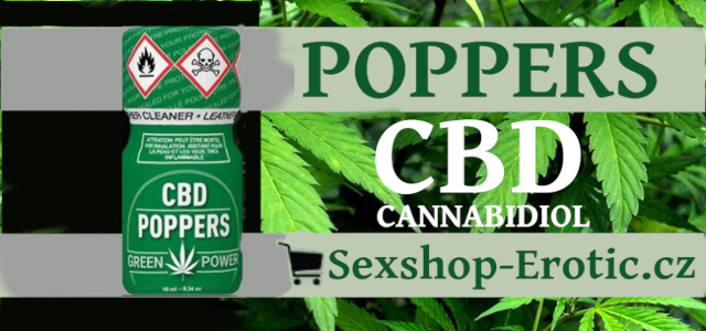 /banner cannabis poppers na sexshop erotic cz.