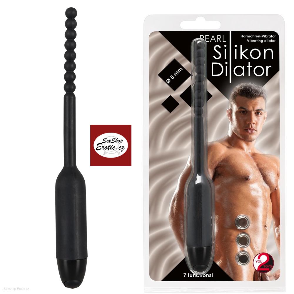 Dilator PEARL silikon 8 mm černý