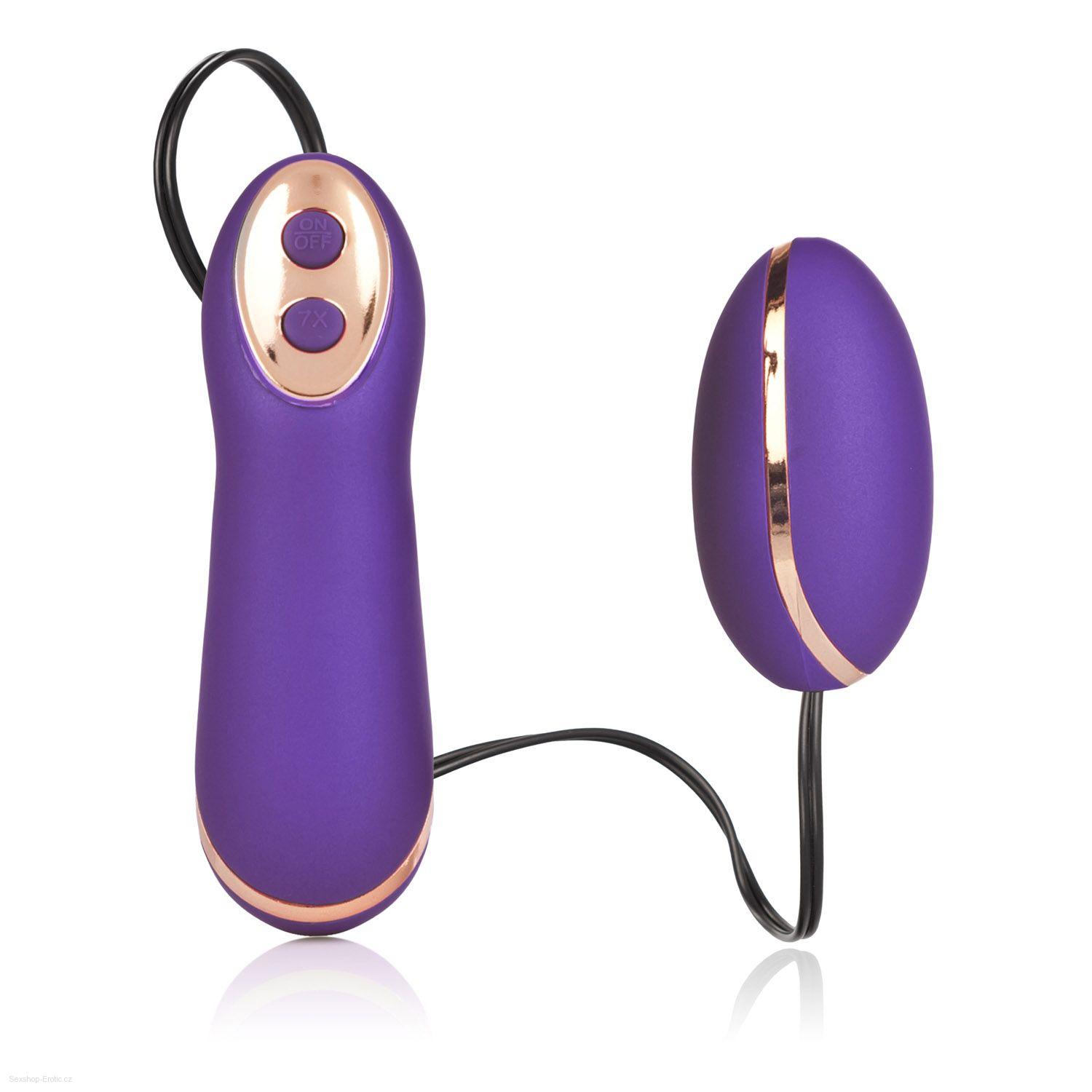 Vibrační vajíčko California Exotic Entice Ella fialové