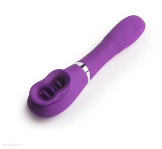 Vibrátor 2v1 lízací APHOJOY TONGUE licking oral purple