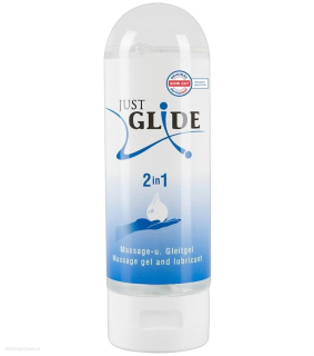 Masážní Lubrikační gel JUST GLIDE 2in1 200ml