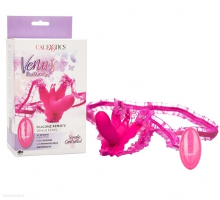 Dráždidlo s vibrátorem California Exotic Remote Venus Penis pink