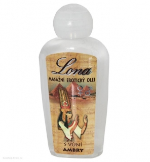 Masážní erotický olej Lona ambra 130 ml
