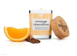 Masážní svíčka MAGNETIFICO - ENJOY IT! Orange and Cinnamon 70 ml