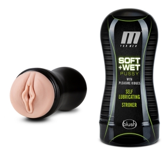 Masturbátor BLUSH M for men Soft and Wet Pussy flesh green